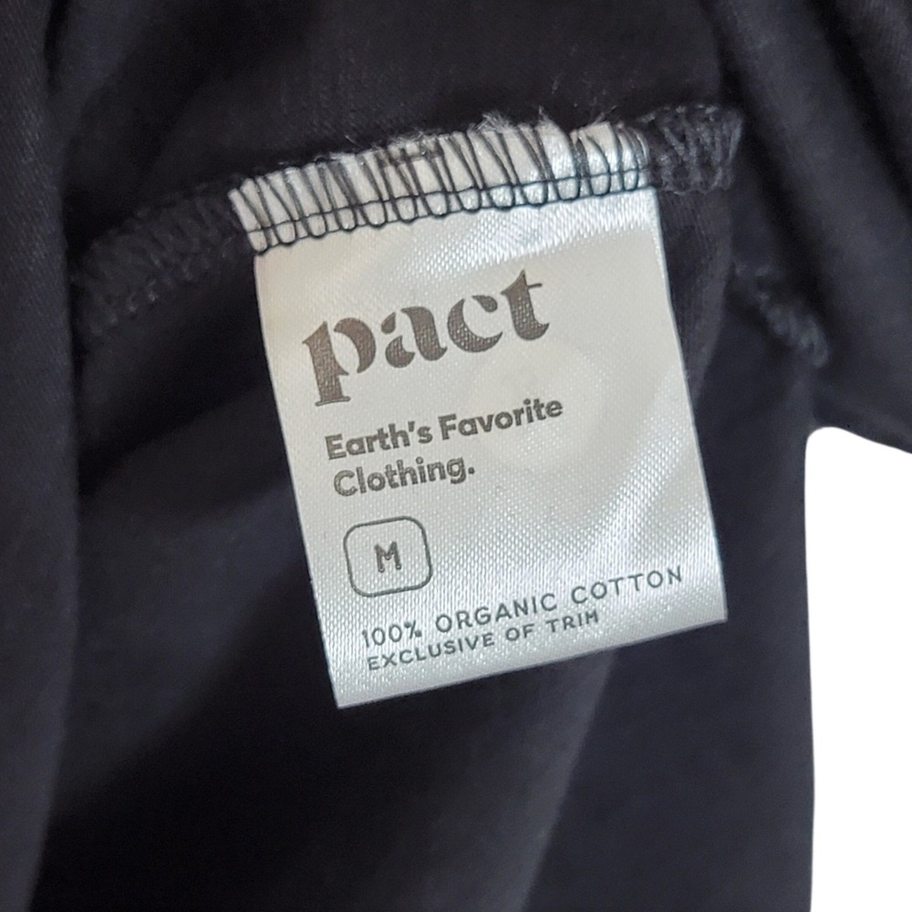 Pact Organic Cotton Relaxed Slub Weekend T-shirt Dress Vacation Casual Medium - Picture 14 of 14
